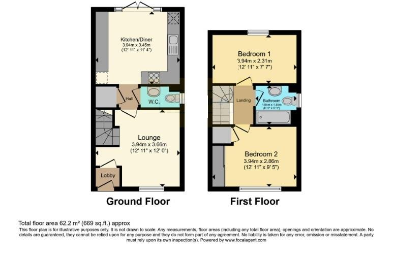 16, Squires Grove, Nottingham floorplan