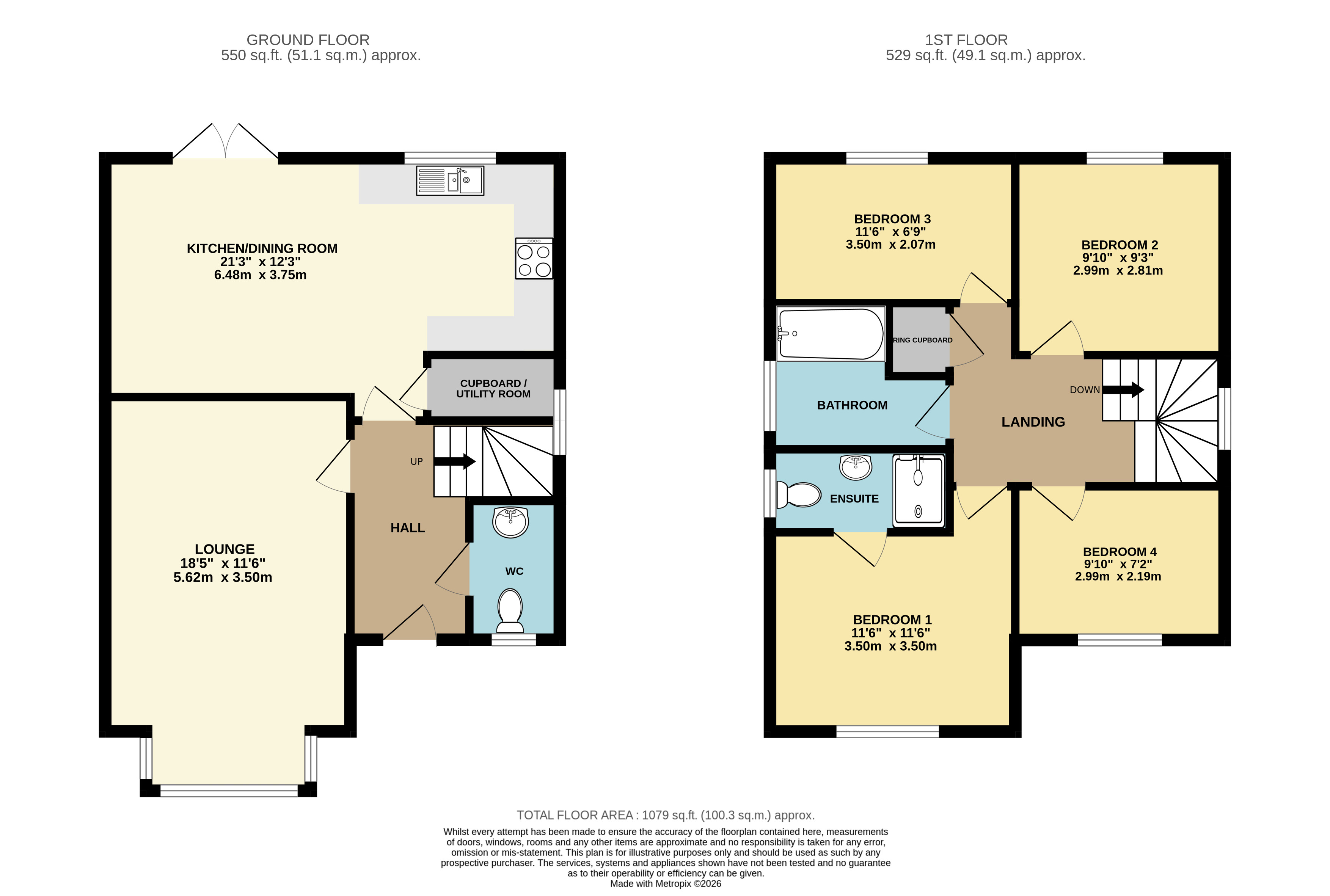 58, Taylor Crescent, Bideford floorplan
