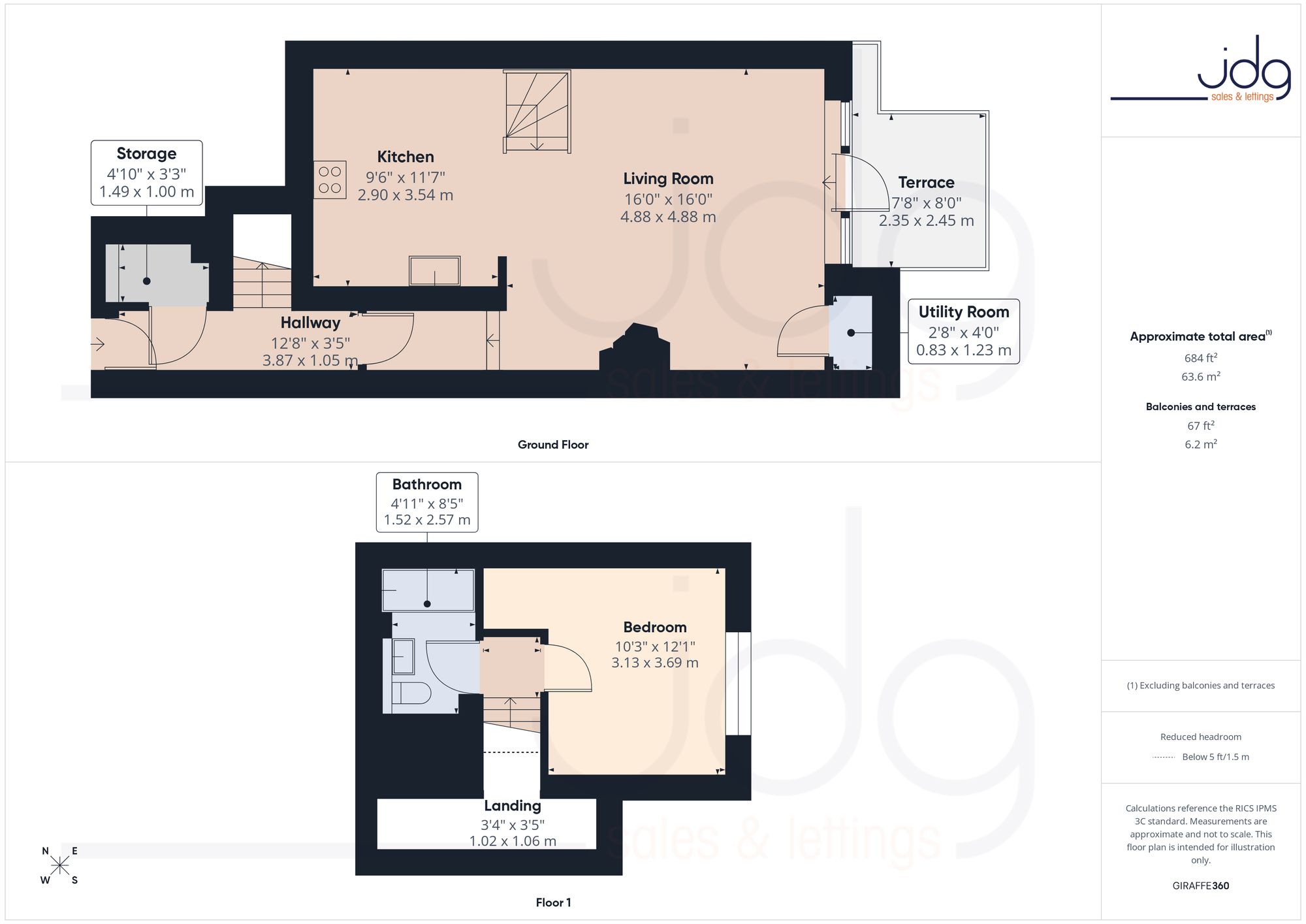 6 South Wing, Lancaster floorplan