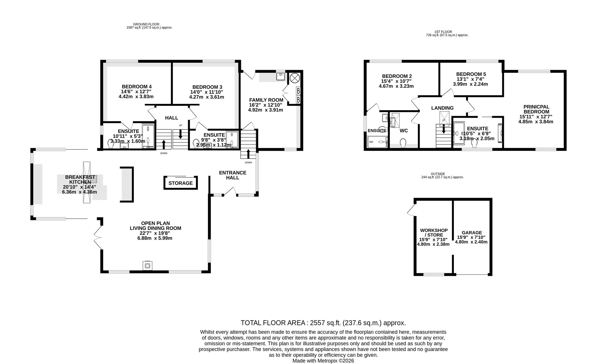 1 Fulshaw Park South, Wilmslow floorplan