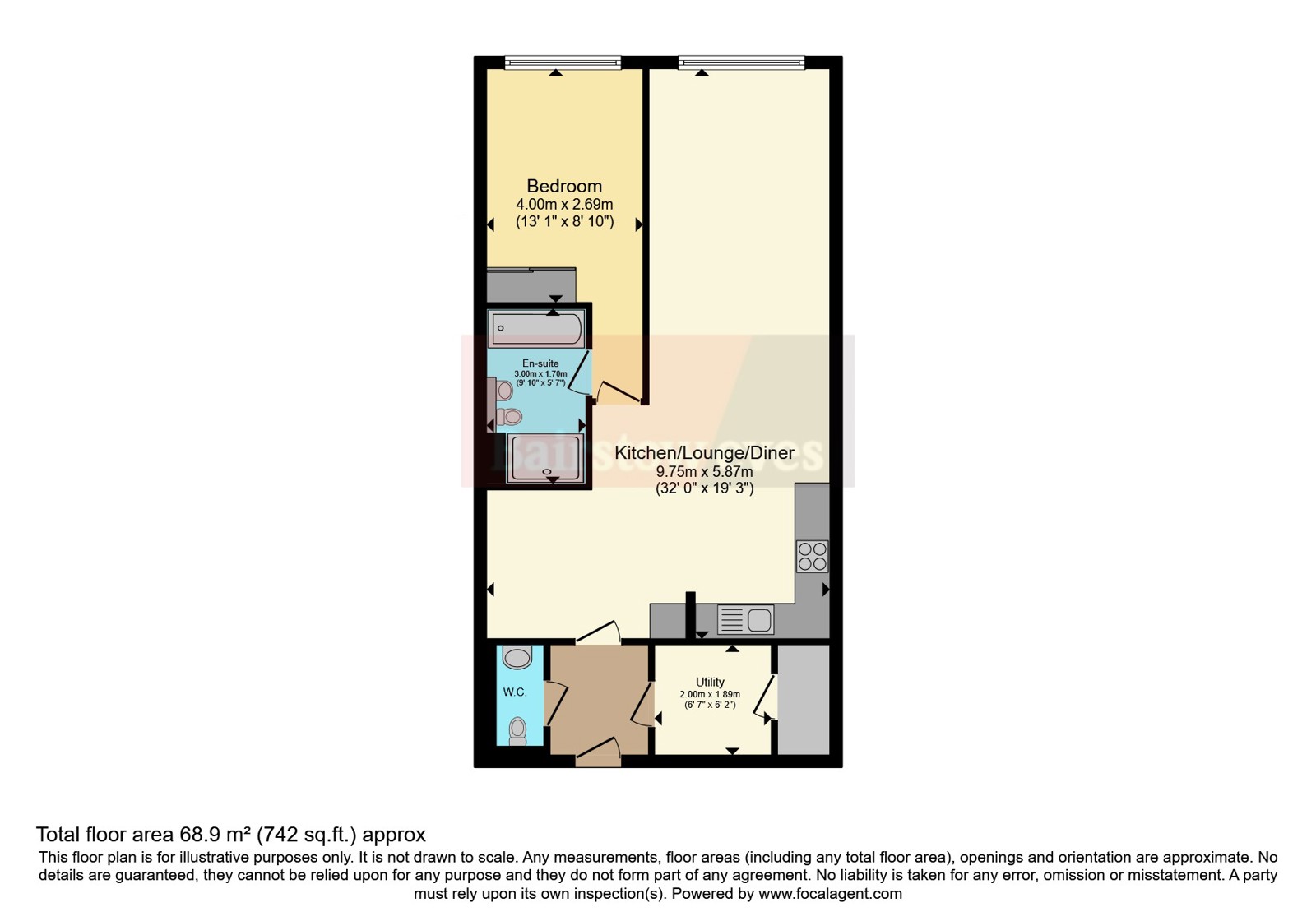 Flat 126 Central House,, Eagle Way, Essex floorplan