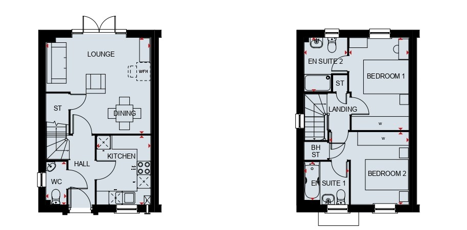Plot 89 The Ashdown, Constable Gardens, Manningtree floorplan