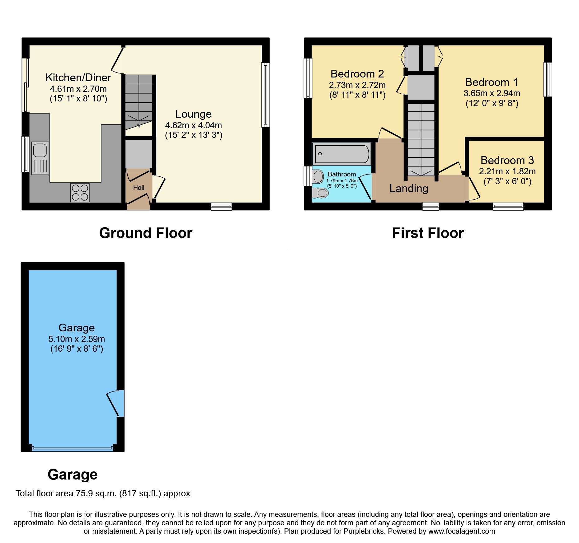 15, Kinmel Close, Liverpool floorplan