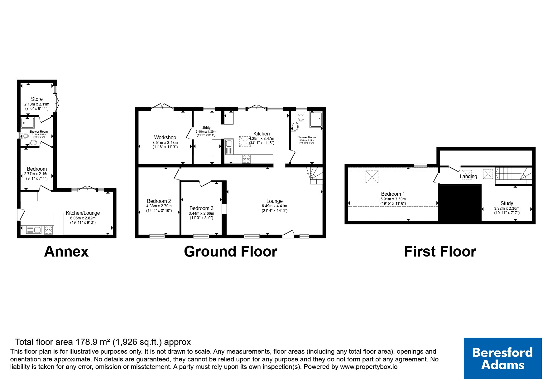 19-20,, Pentrefelin, Isle of Anglesey floorplan