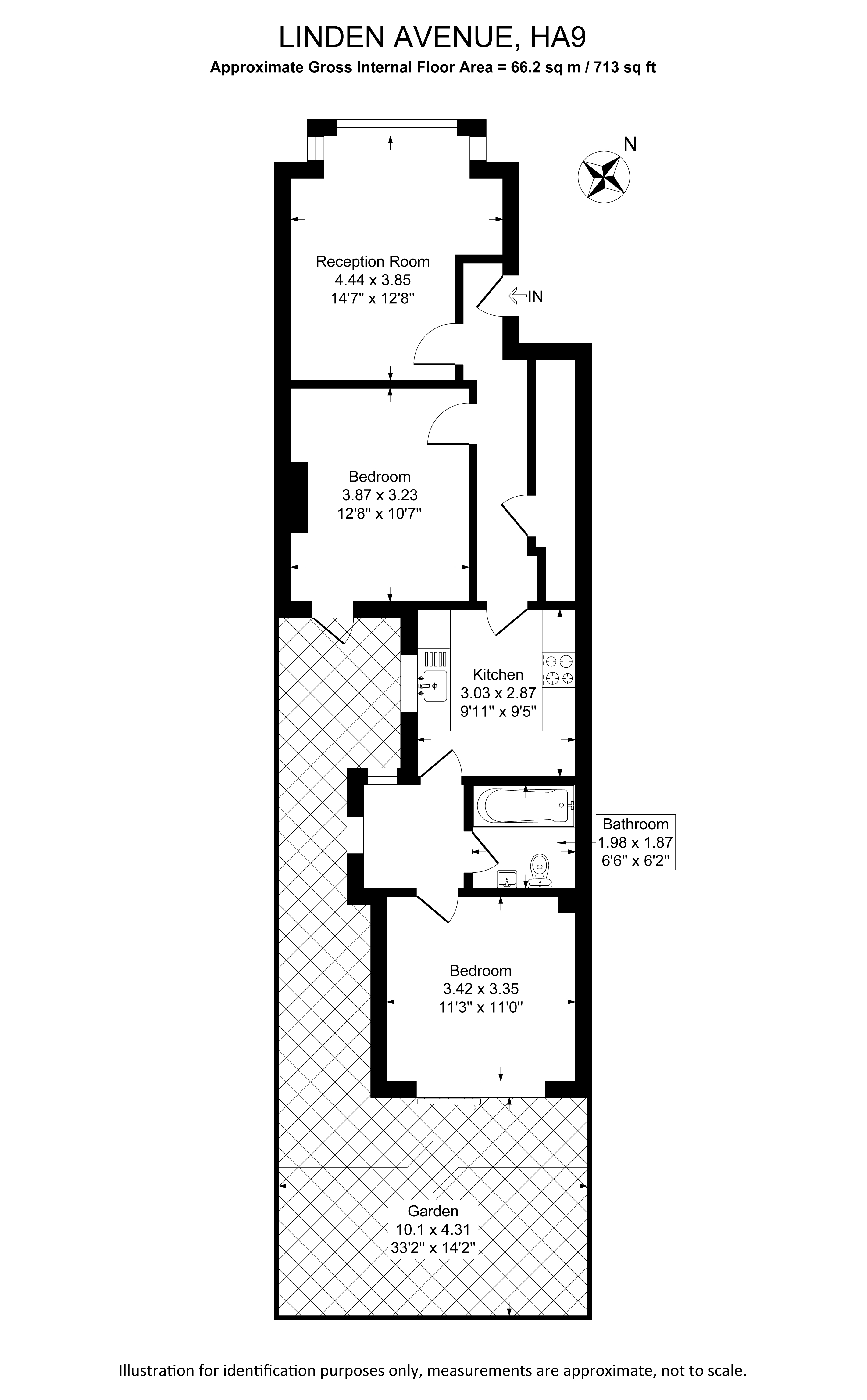 0TU, Linden Avenue, London floorplan
