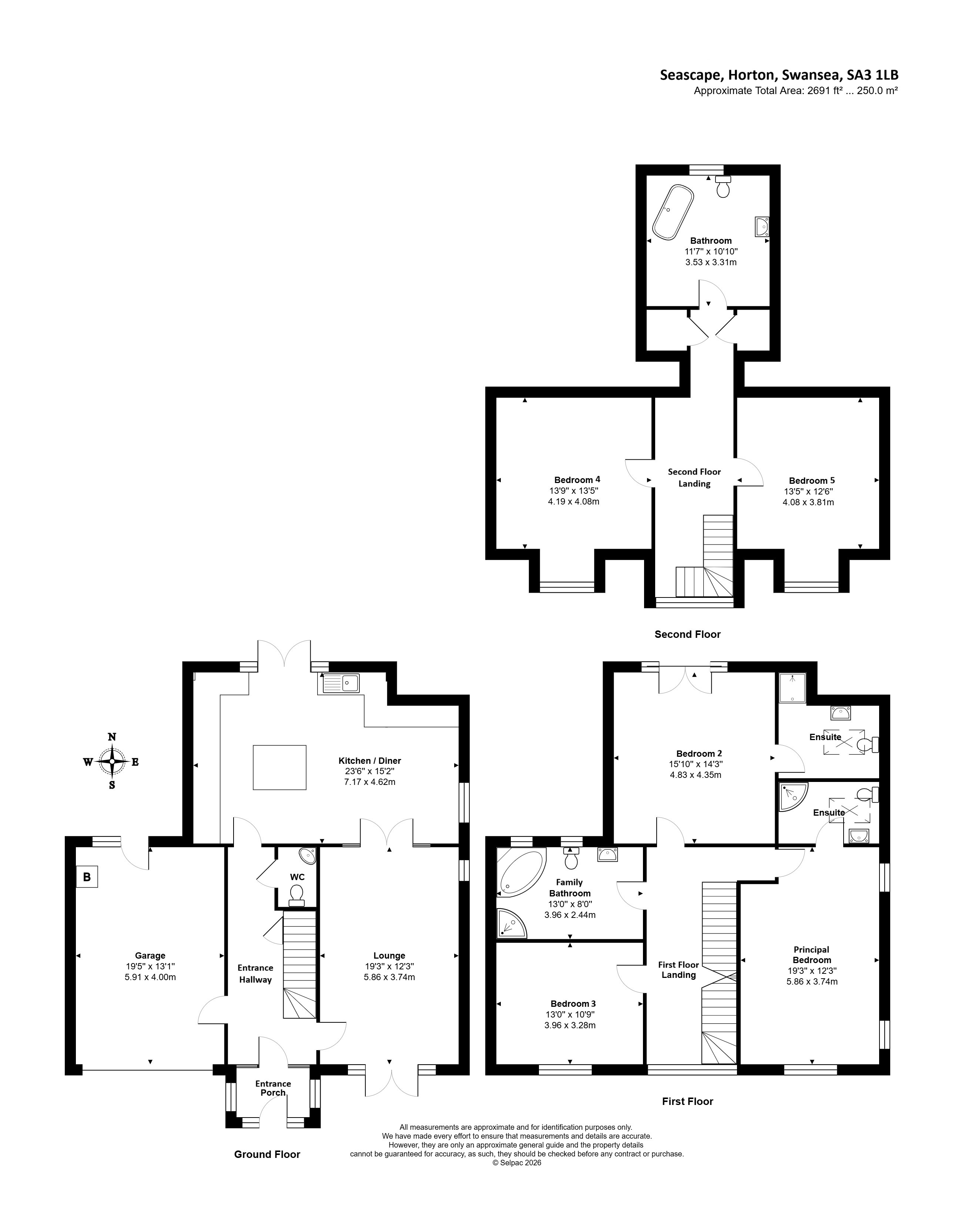 Seascape, Horton, Swansea floorplan