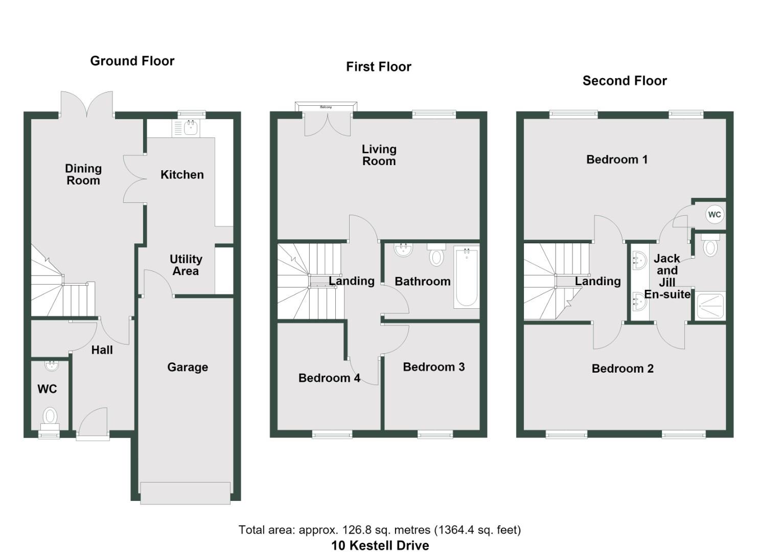 10, Kestell Drive, Cardiff floorplan