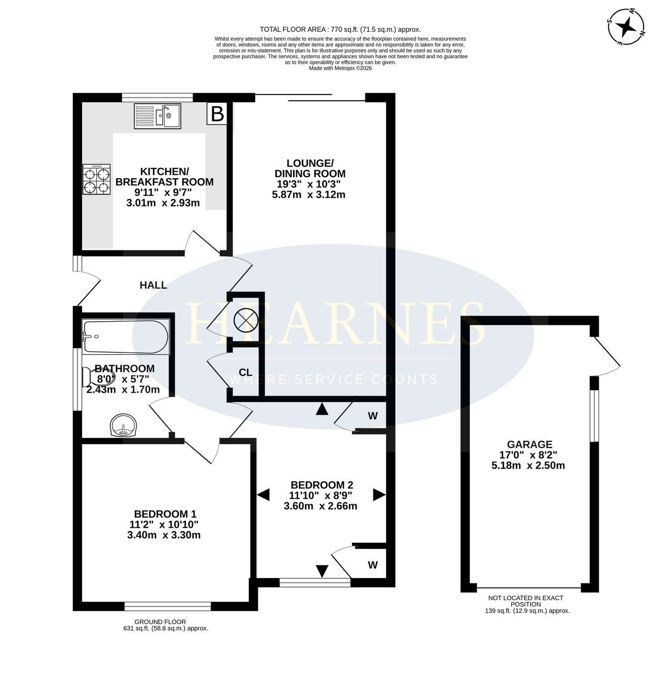 8, Parkside Gardens, Bournemouth floorplan