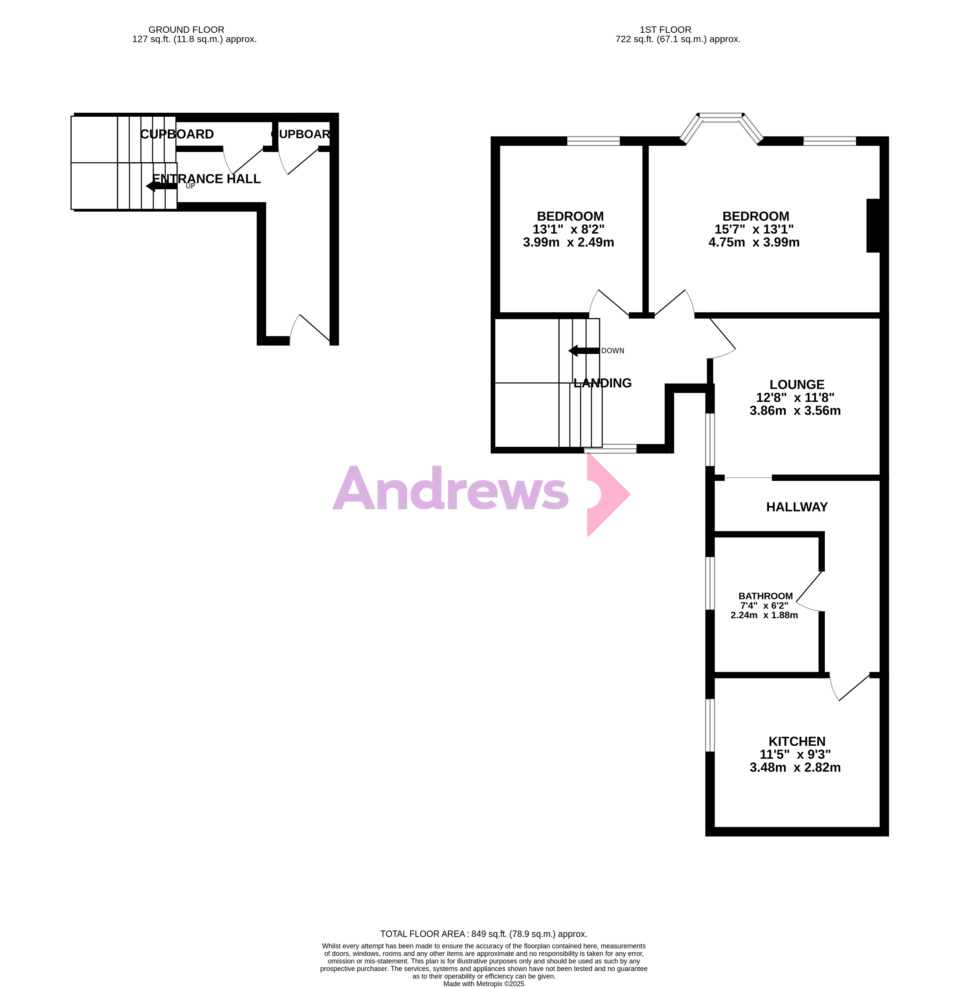 The Flat, 32, High Street, Redhill floorplan