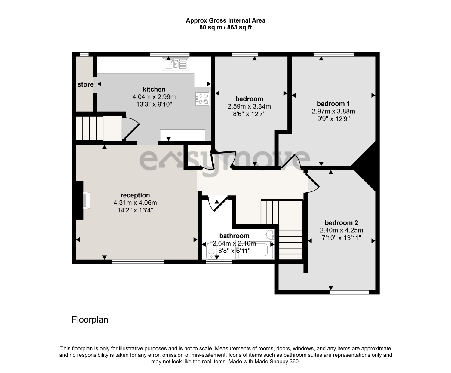 434, Lonsdale Avenue, London floorplan