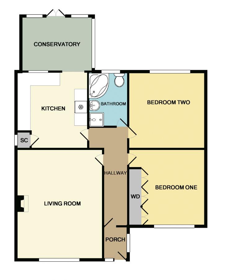 2 Bedrooms Detached bungalow for sale in Folly Lane, Cheddleton, Staffordshire ST13