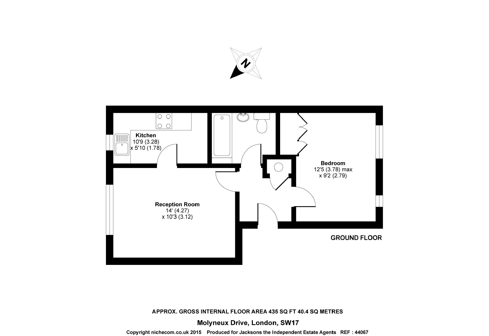 56, Molyneux Drive, London floorplan