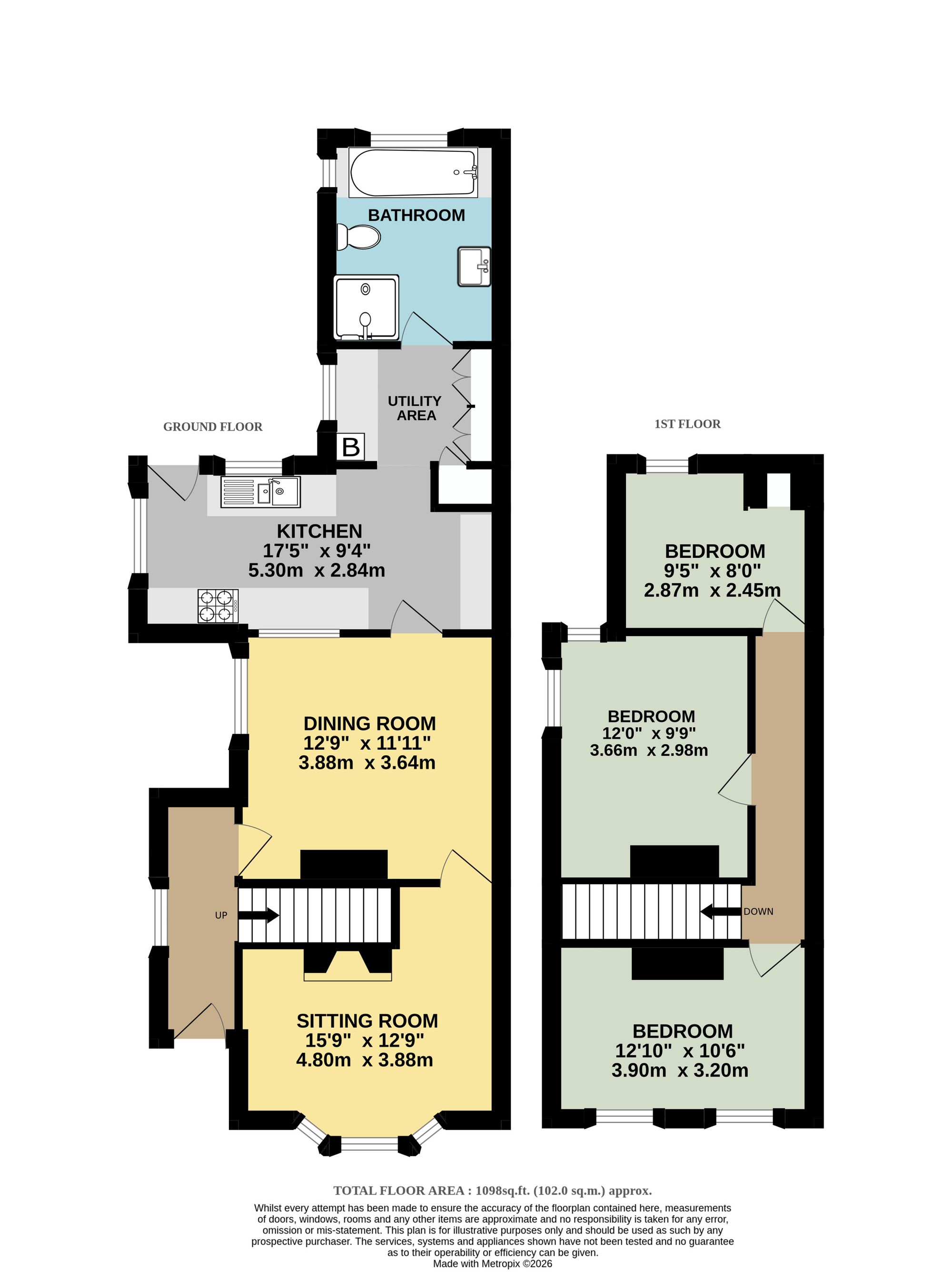 13 Belmont Crescent, Maidenhead floorplan