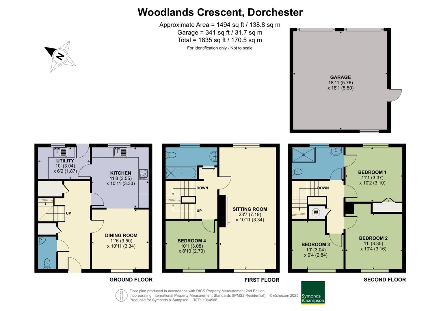 65, Woodlands Crescent, Dorchester floorplan