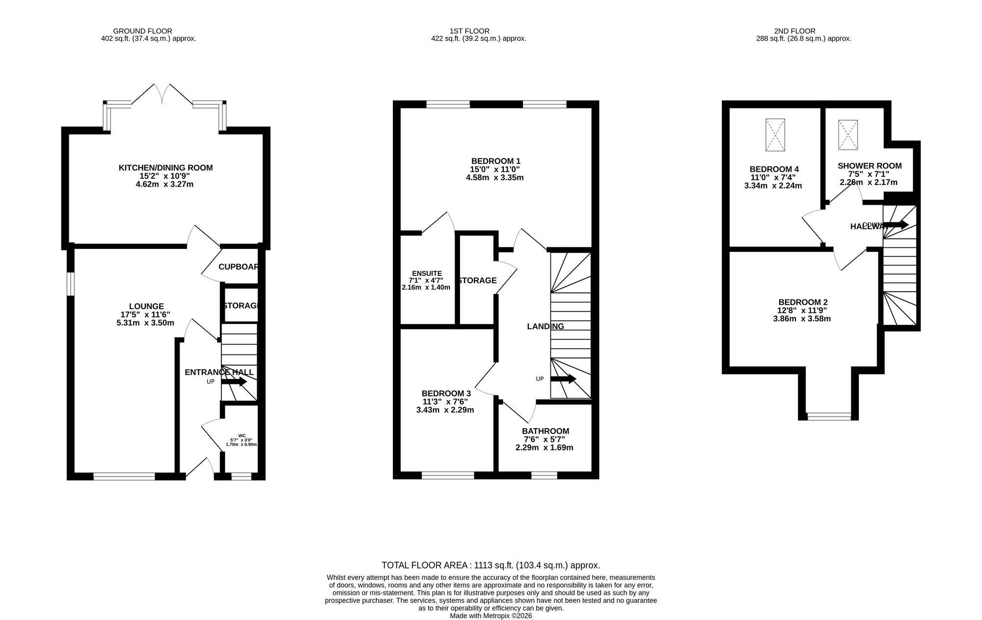 12 Summerson Way, Stockport floorplan