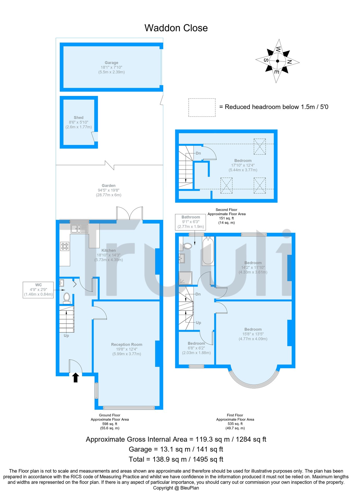 23, Waddon Close, Croydon floorplan