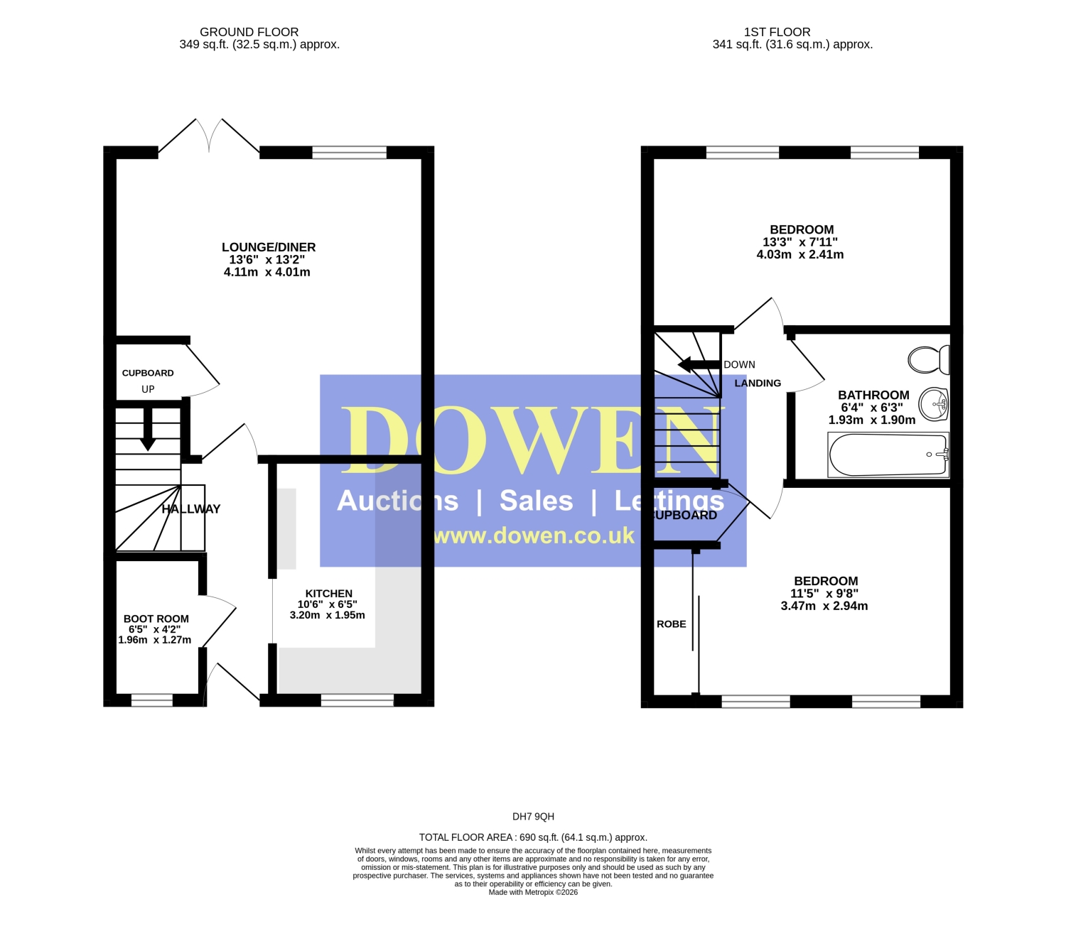 4, Kings Avenue, Durham floorplan