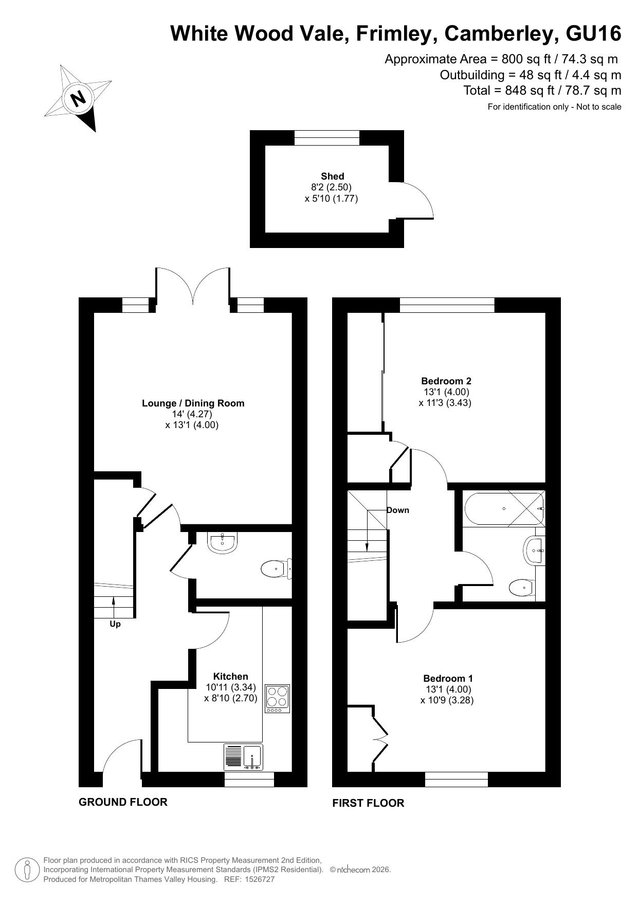 White Wood Vale Frimley, Camberley floorplan