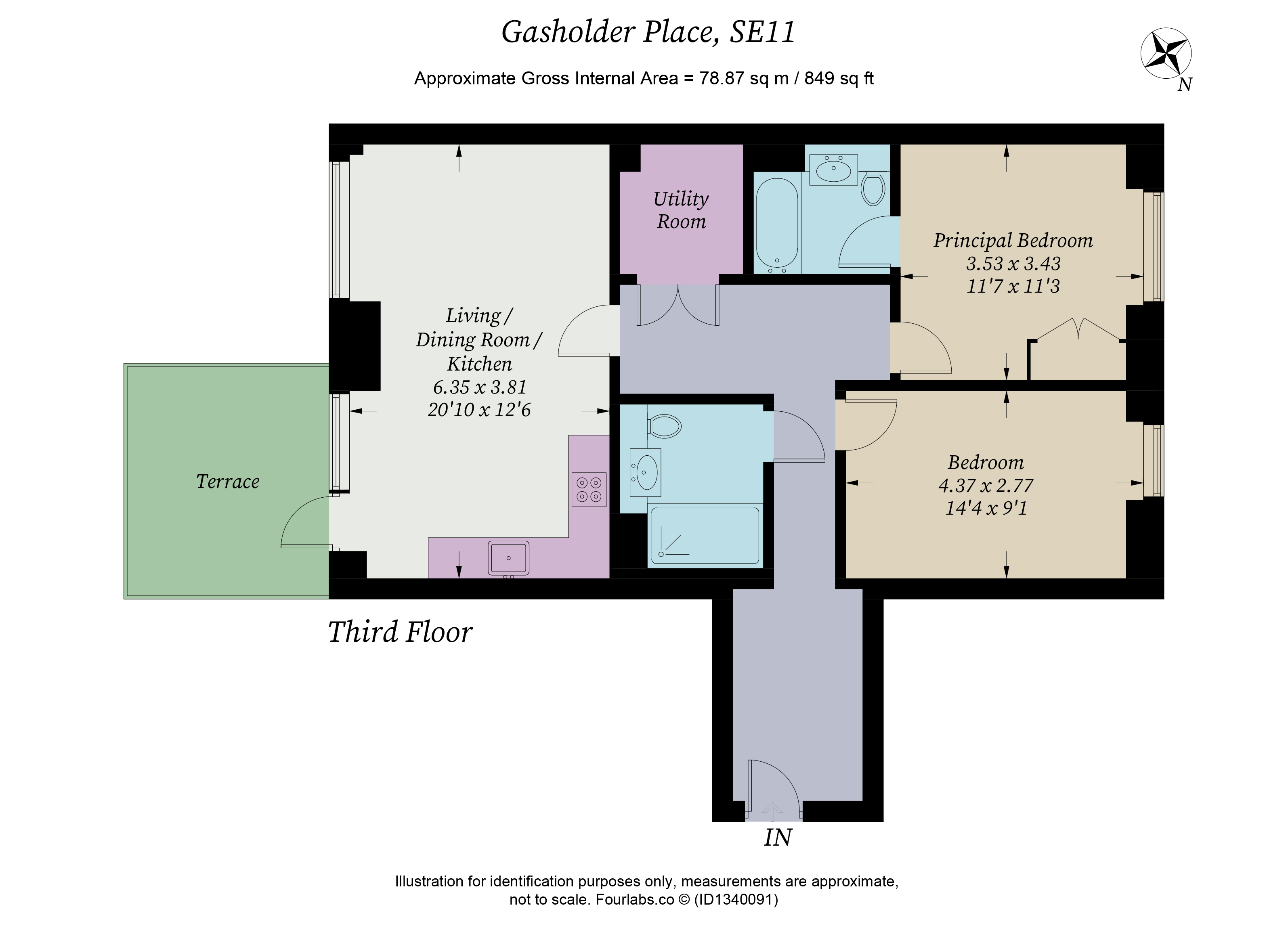 Flat 26, 7, Gasholder Place, London floorplan
