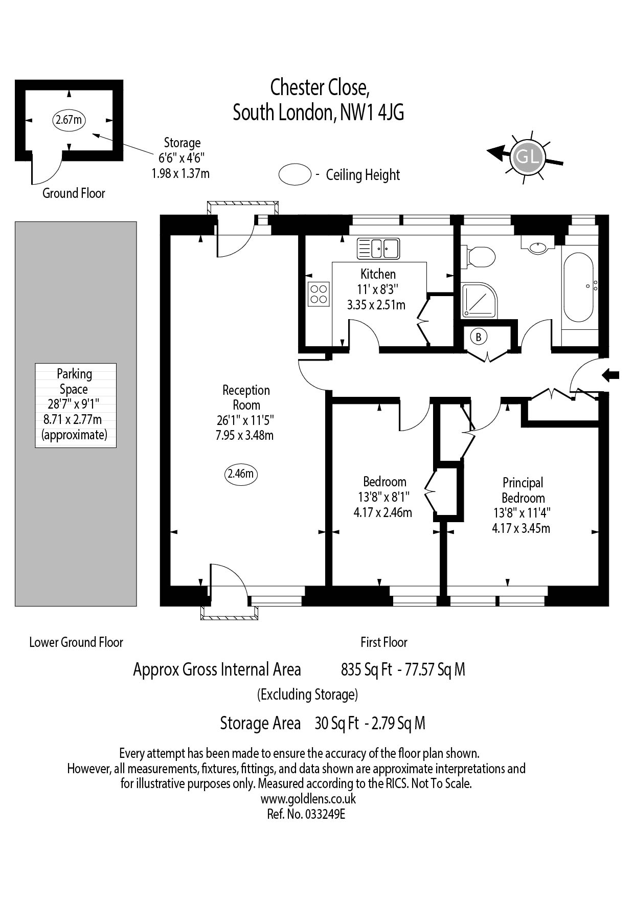 29,, Chester Close South, London floorplan