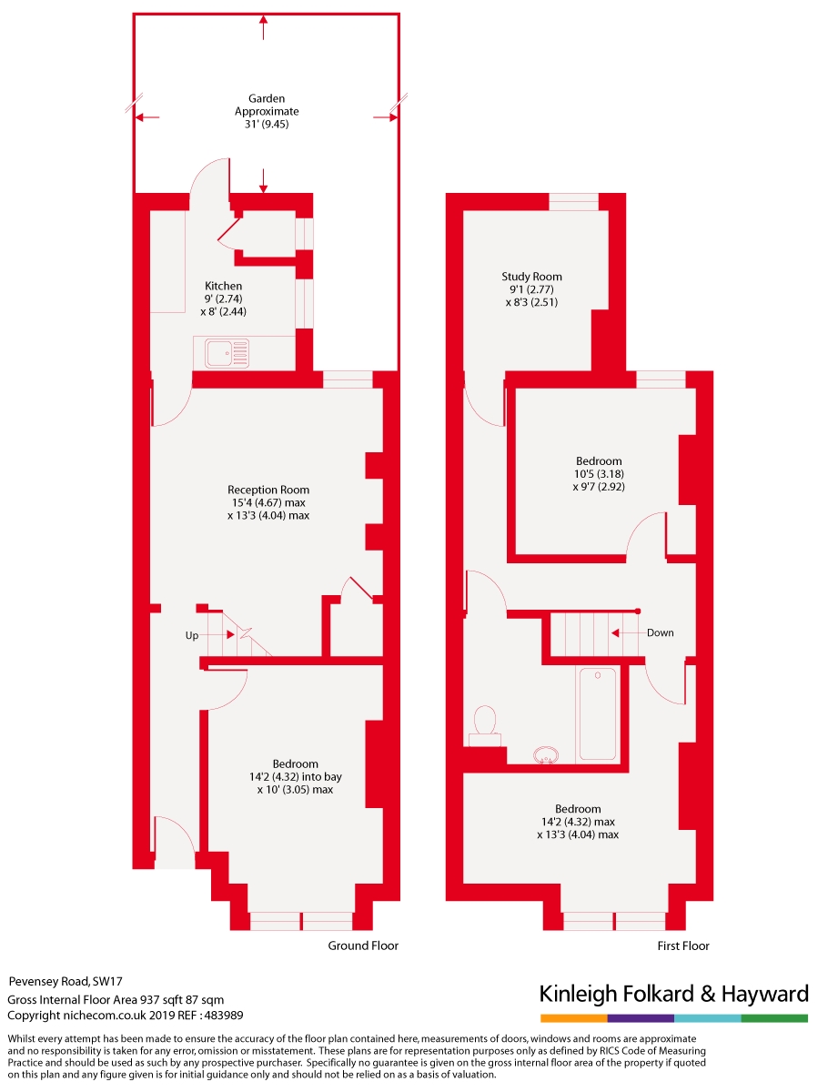 52, Pevensey Road, London floorplan