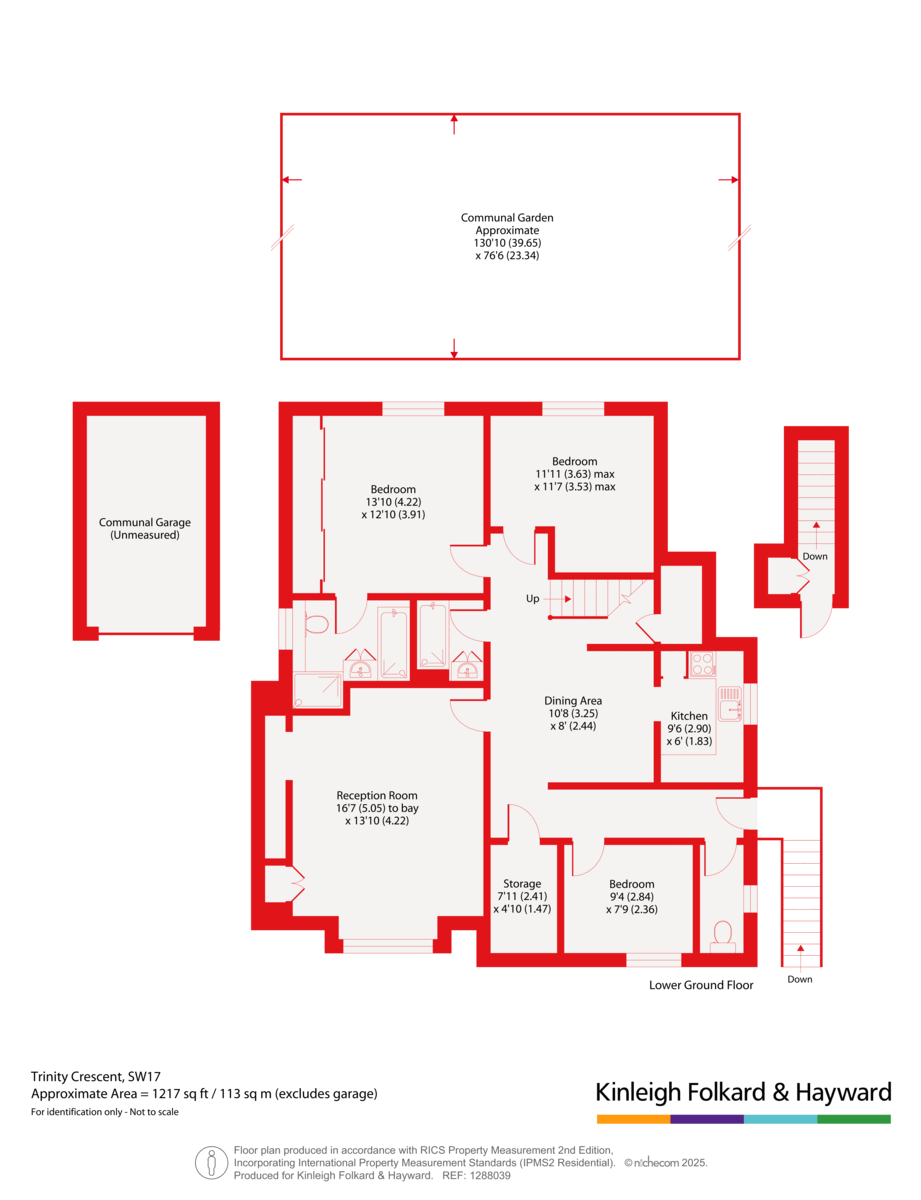 F4, 2, Trinity Crescent, London floorplan