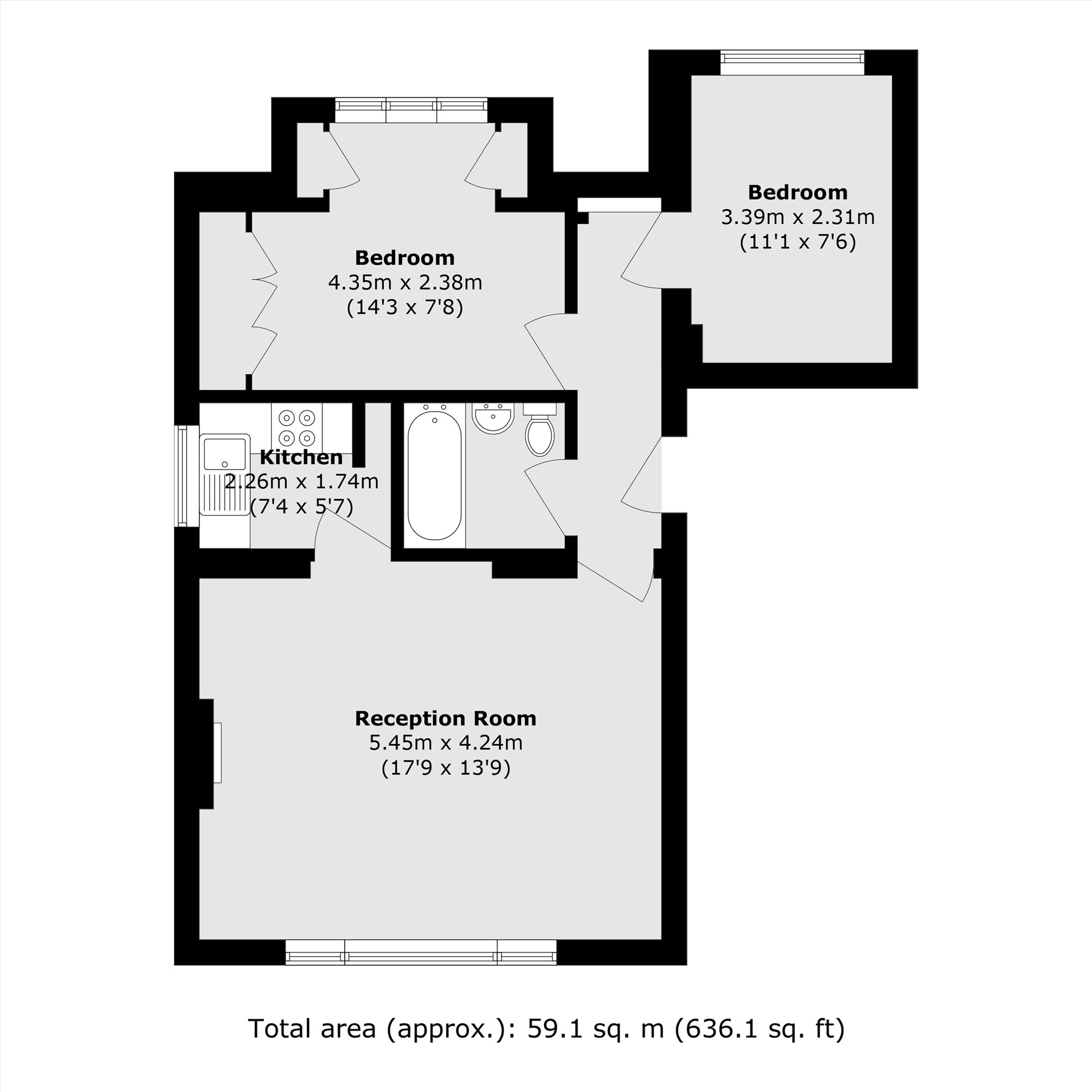Flat 2, 208, St. Margarets Road, St Margarets floorplan