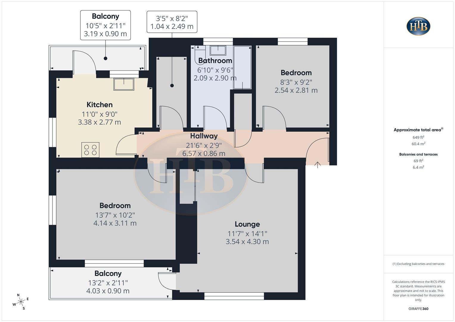 Flat 5, 1, Summers Close, Weybridge floorplan