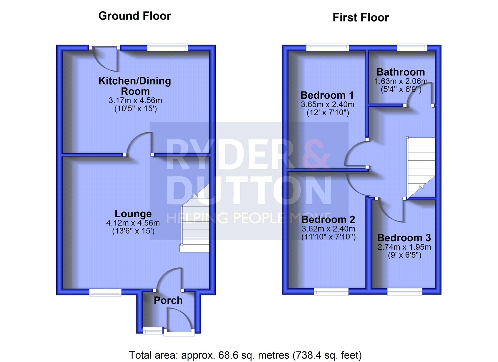 303, Brosscroft Village, Glossop floorplan