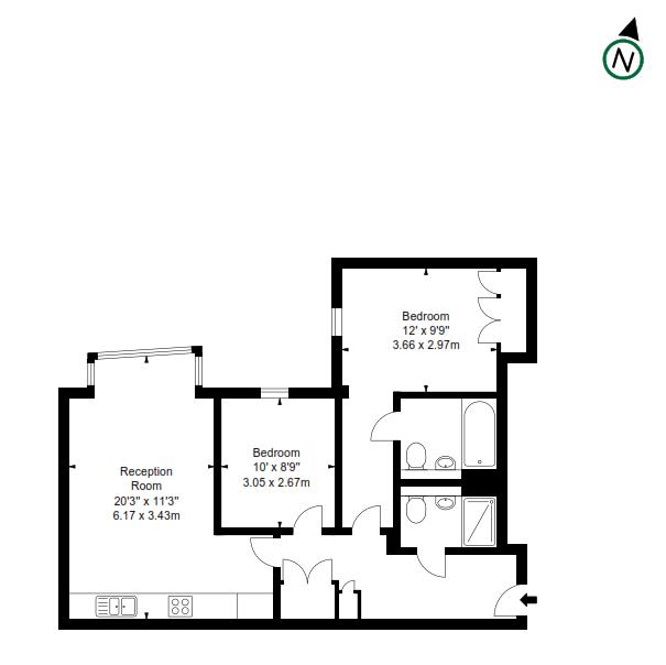 2 Bedrooms Flat to rent in Merchant Square, Paddington, London W2