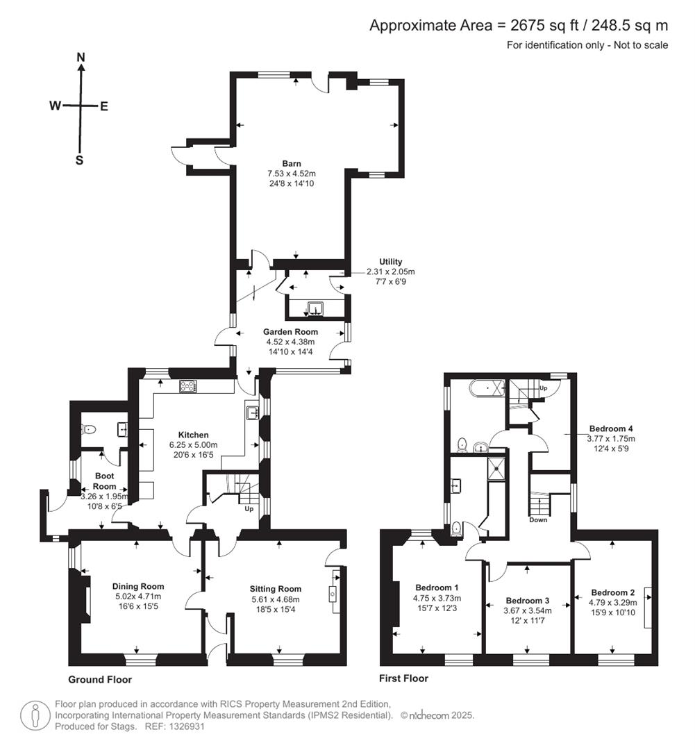 Clifford Farmhouse, Road From Clifford Cross To Clifford Mill, Bideford floorplan