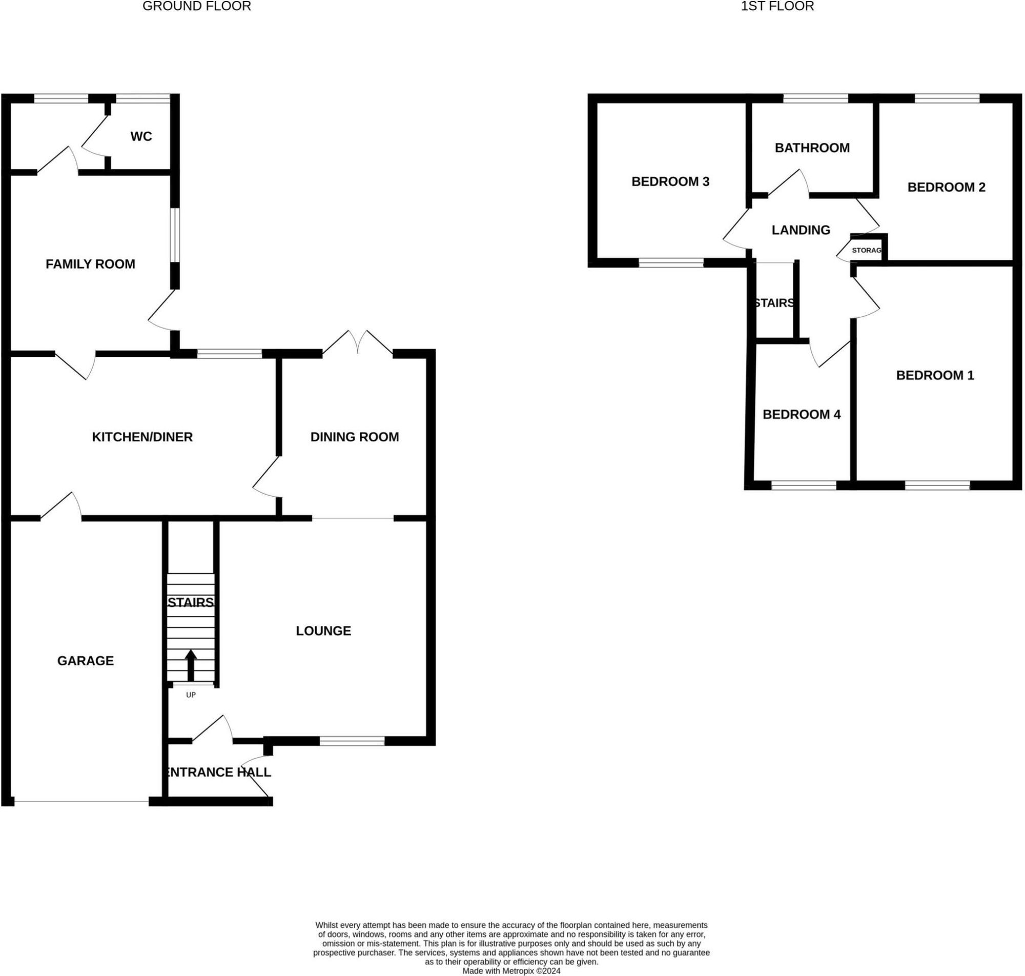 24 Valley Close, Stoke-On-Trent floorplan