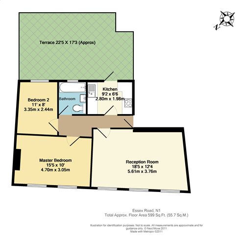 2 Bedrooms Flat to rent in Essex Road, London N1