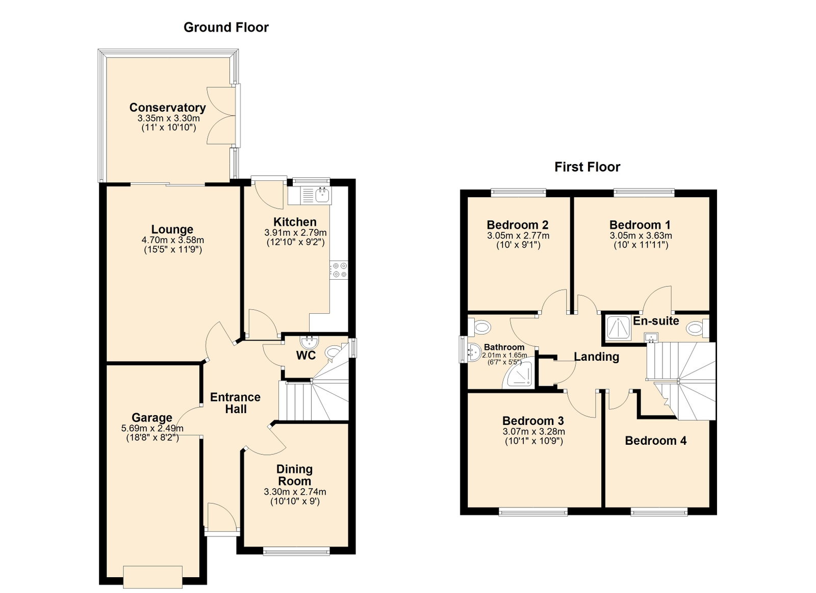 19, Forest View, Swadlincote floorplan