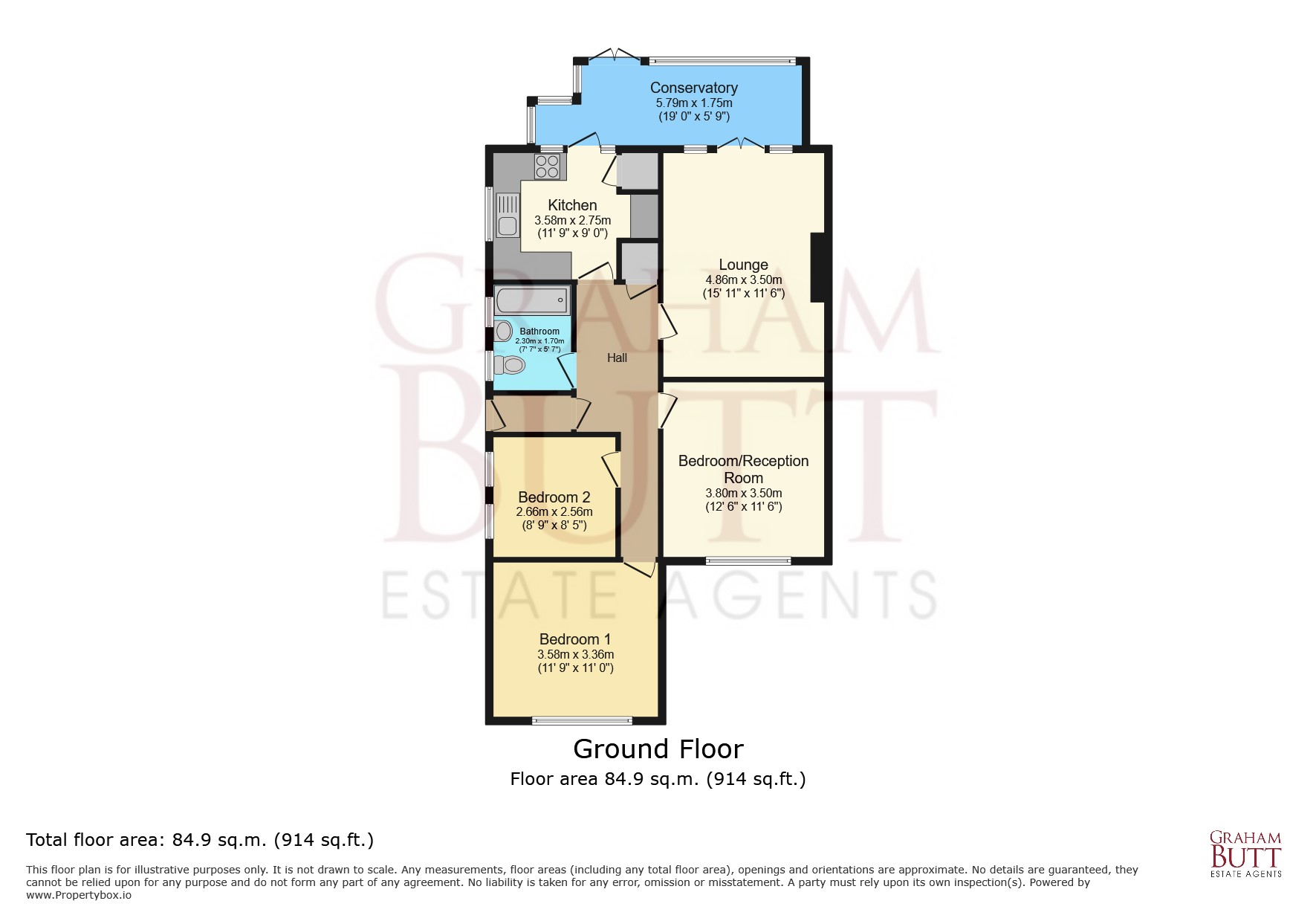 60, Palmer Road, West Sussex floorplan