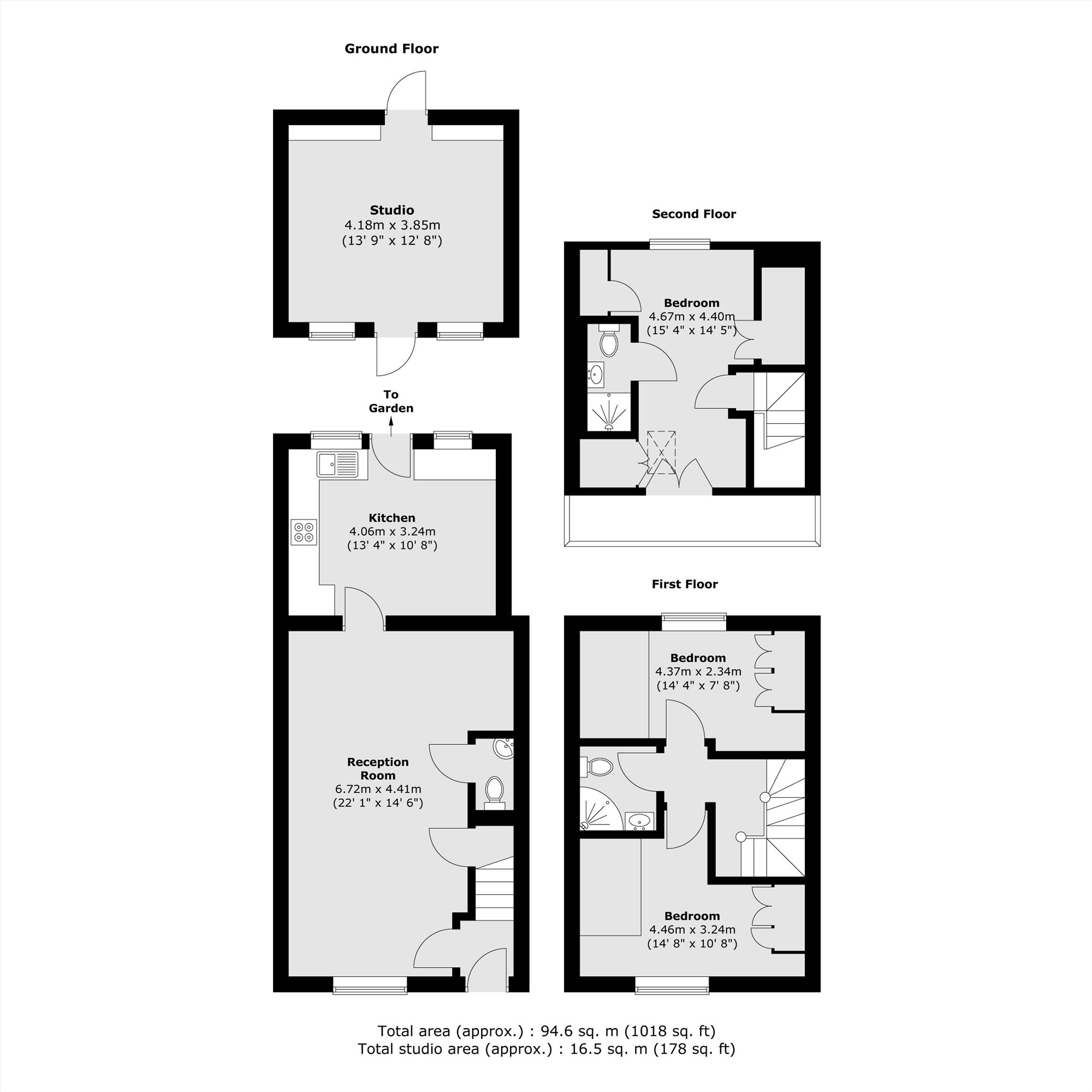 75, Gaskell Road, London floorplan