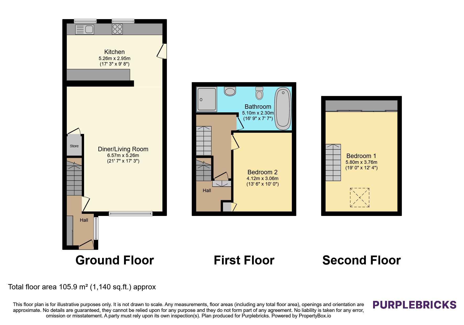 39, Brook Road, Rotherham floorplan