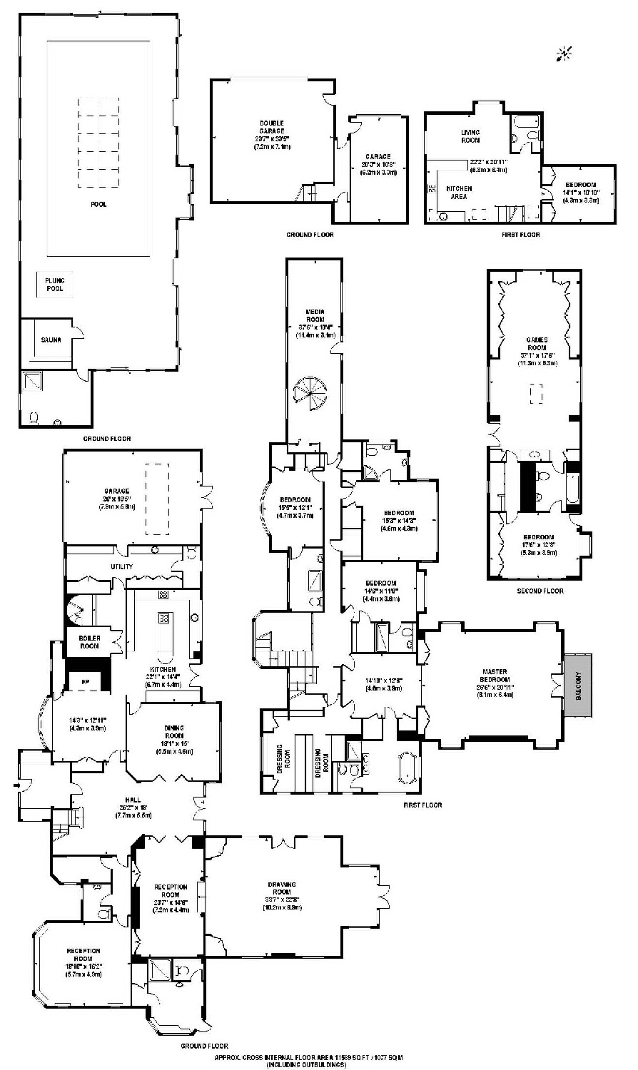 6 Bedrooms  to rent in Pentlands, Horseshoe Ridge, St George's Hill, Weybridge, Surrey KT13