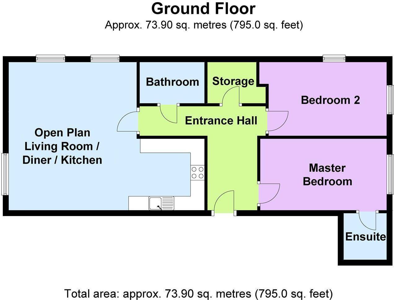 Flat 15, 8 Wendover Lodge, Church Street, Welwyn floorplan