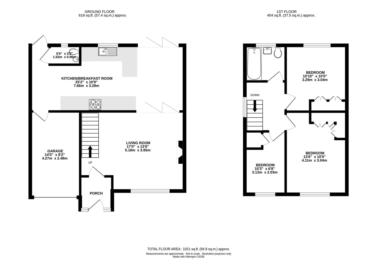 59, Barn Mead, Brentwood floorplan