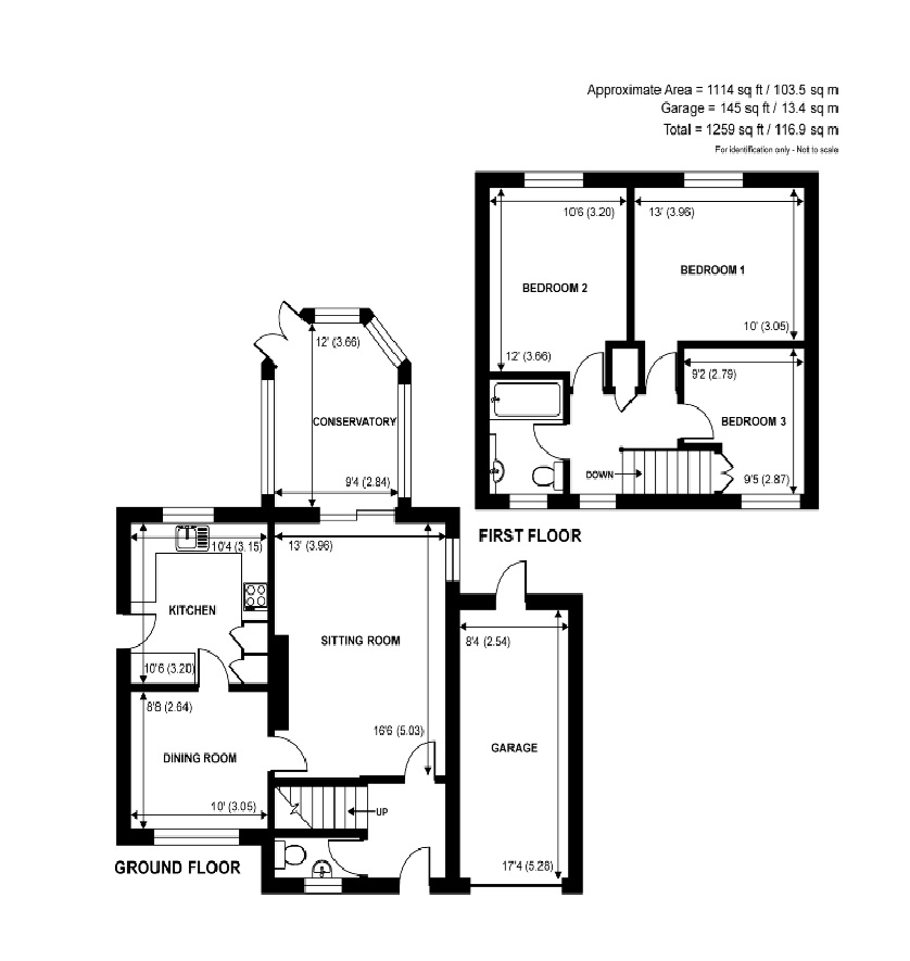 1, Weywood Lane, Farnham floorplan