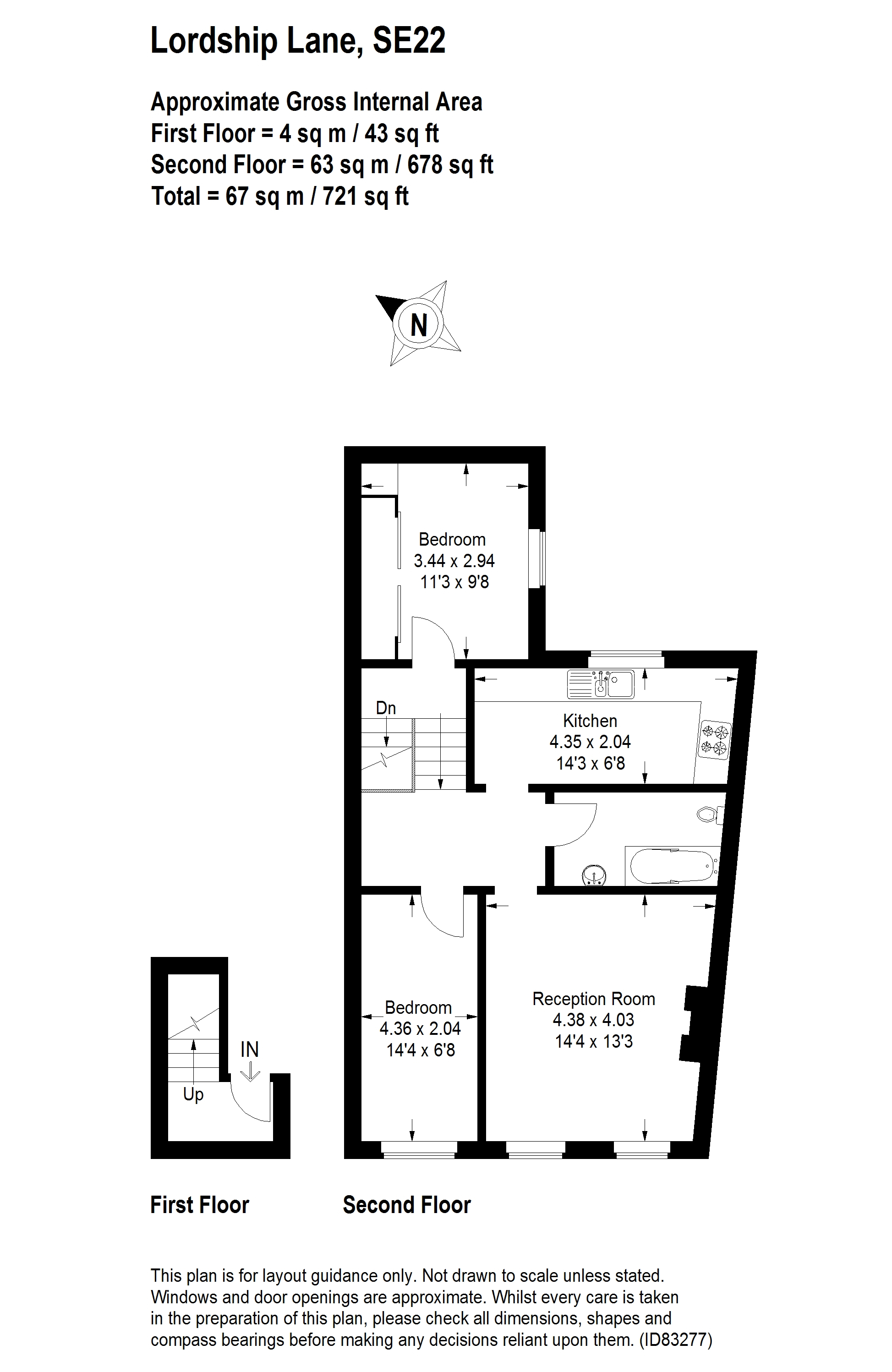 Lordship Lane, East Dulwich floorplan