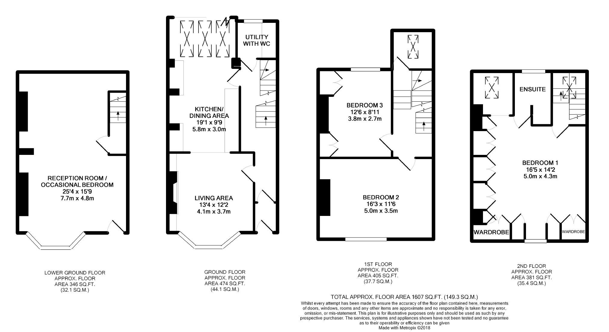 3 Bedrooms Town house for sale in St Annes Crescent, Lewes, East Sussex BN7