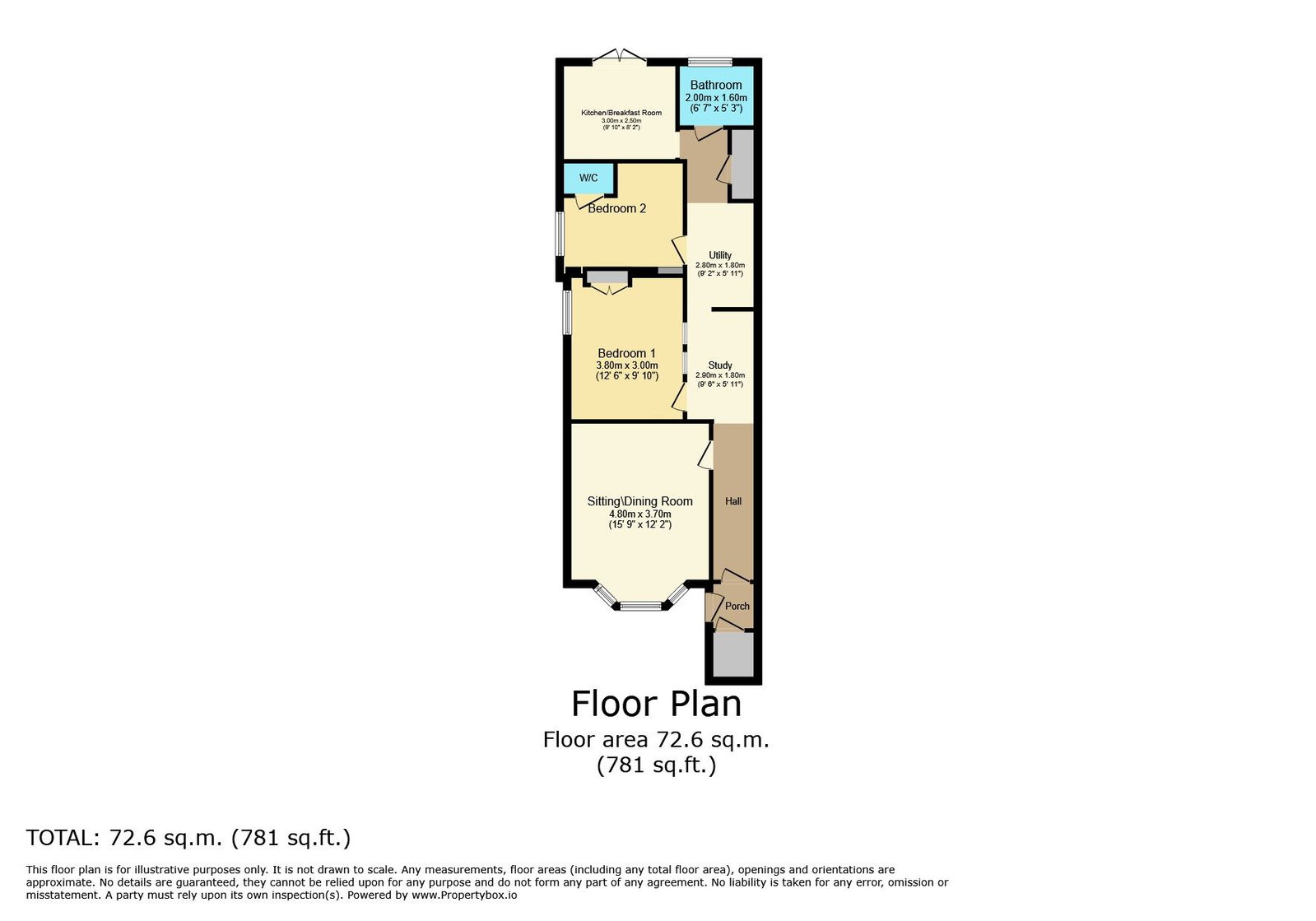 Garden Flat,8, Station Road, Bath floorplan