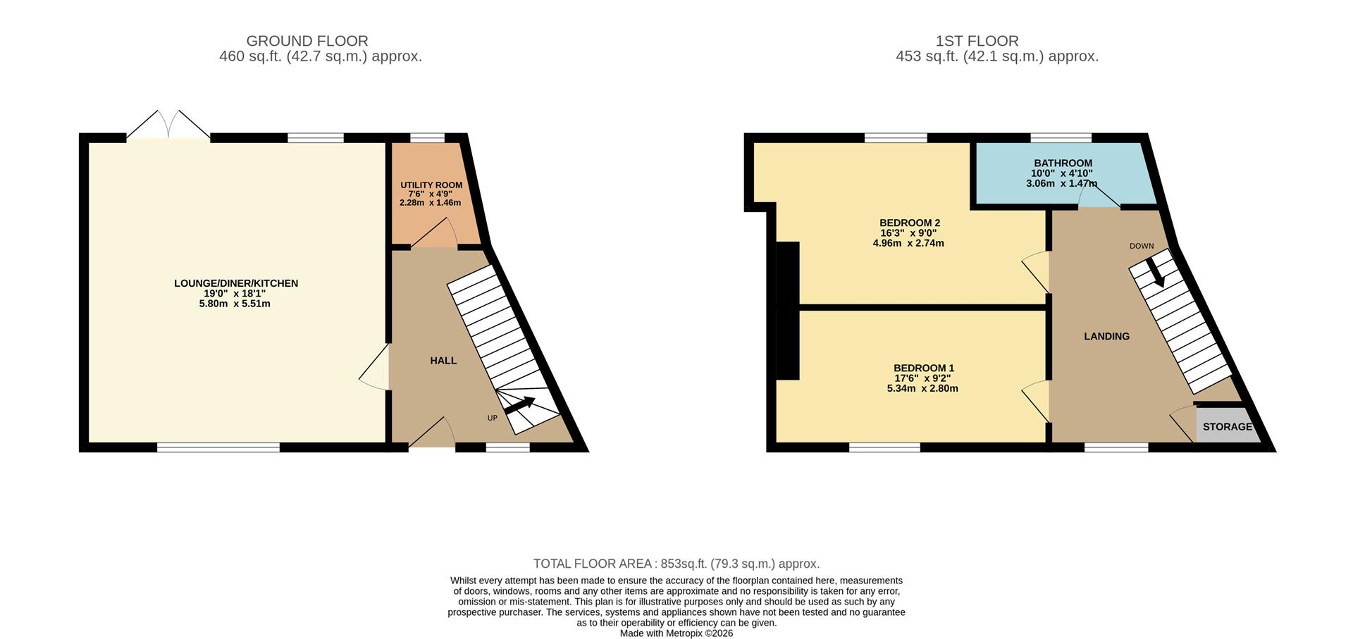 St George House, The Village, Abergele floorplan
