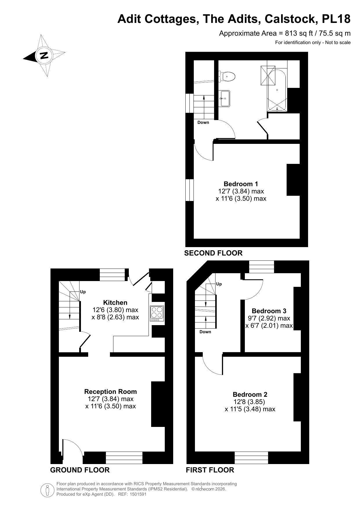 Adit Cottages,2, The Adits, Calstock floorplan