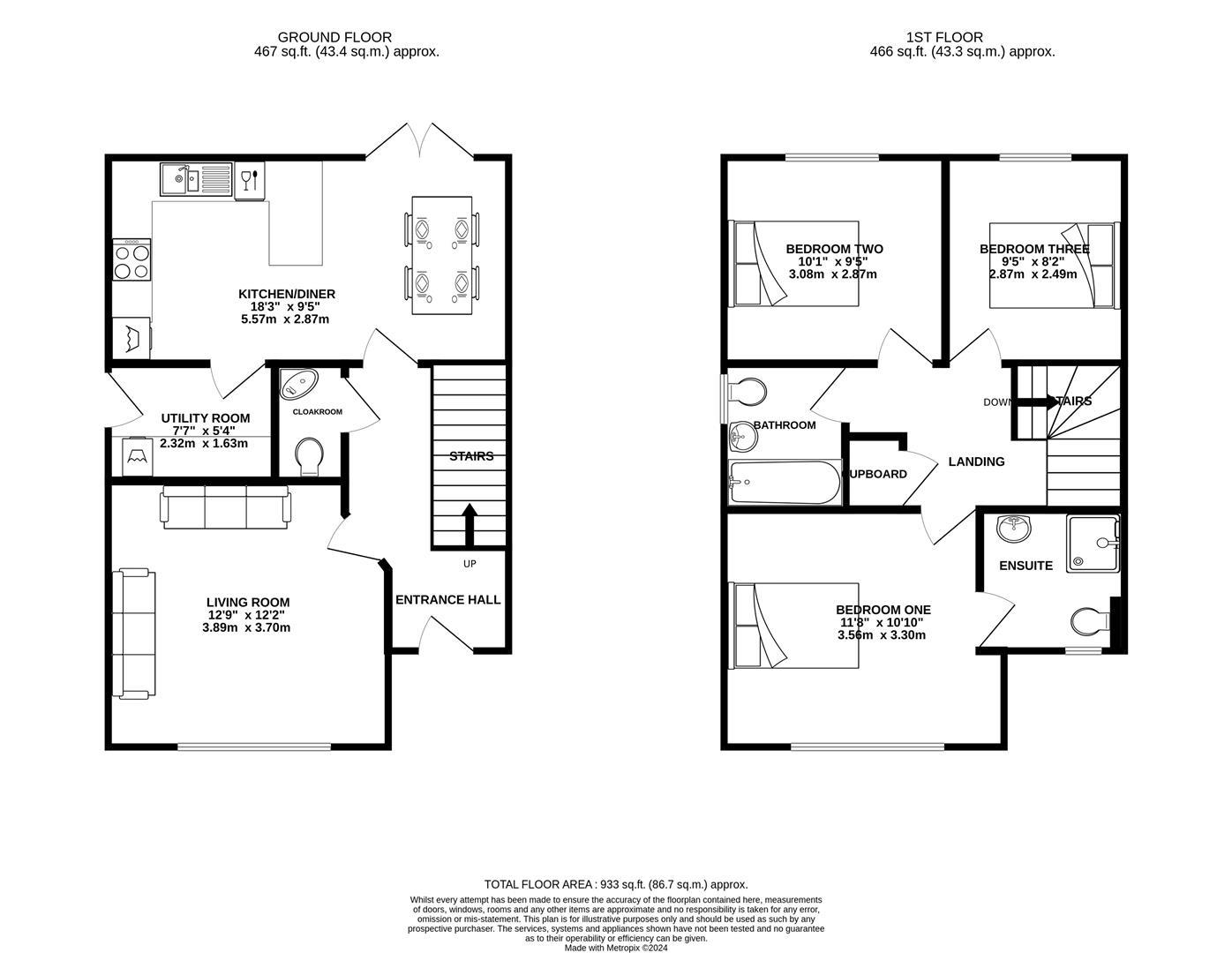 23, Bushton Close, Swindon floorplan