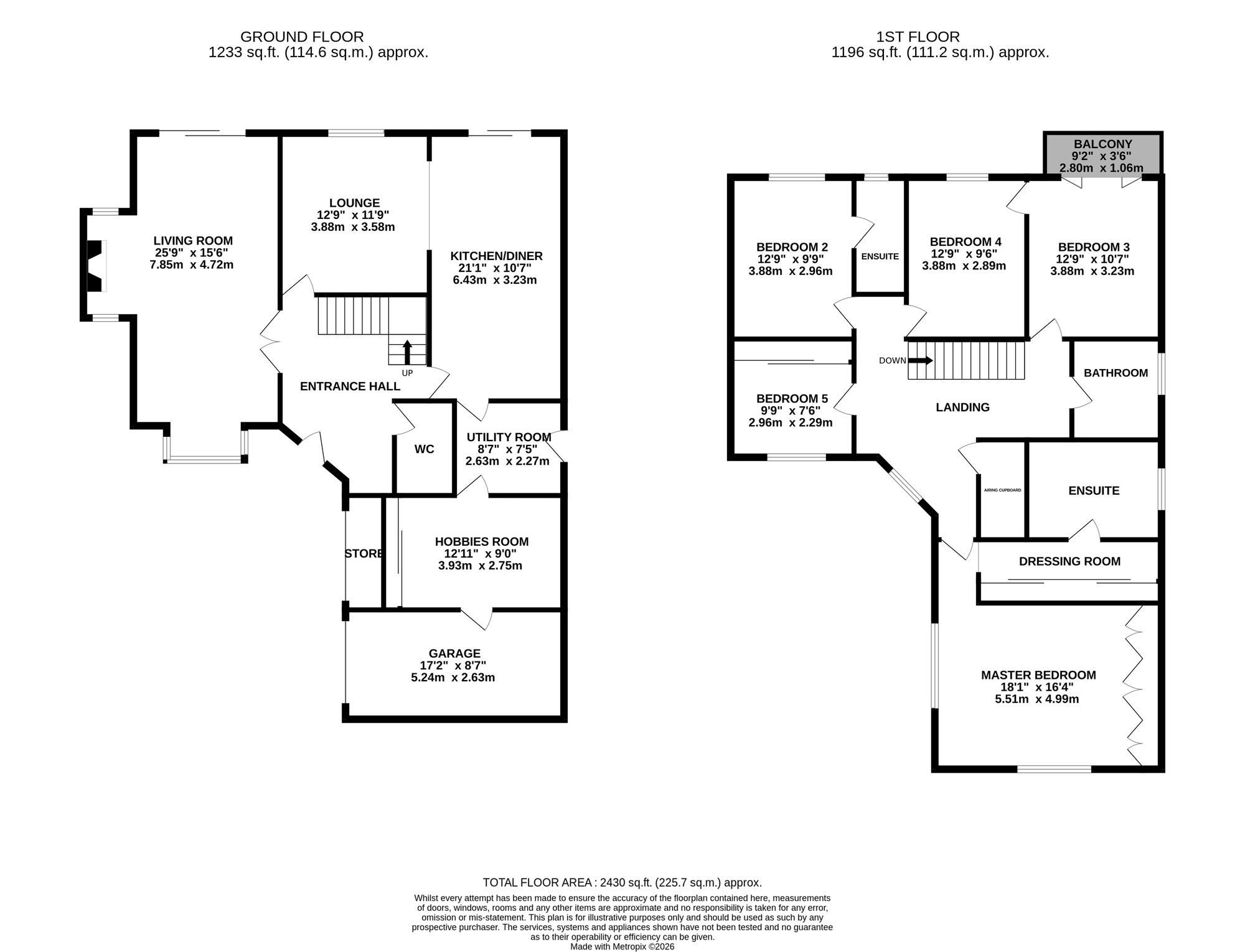 8 Chads Green, Nantwich floorplan