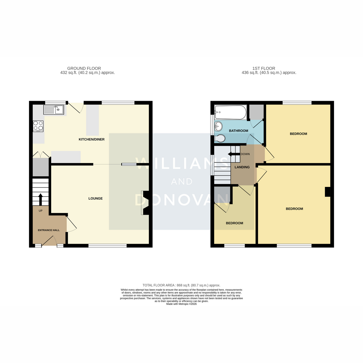 113, Woodside Avenue, Benfleet floorplan