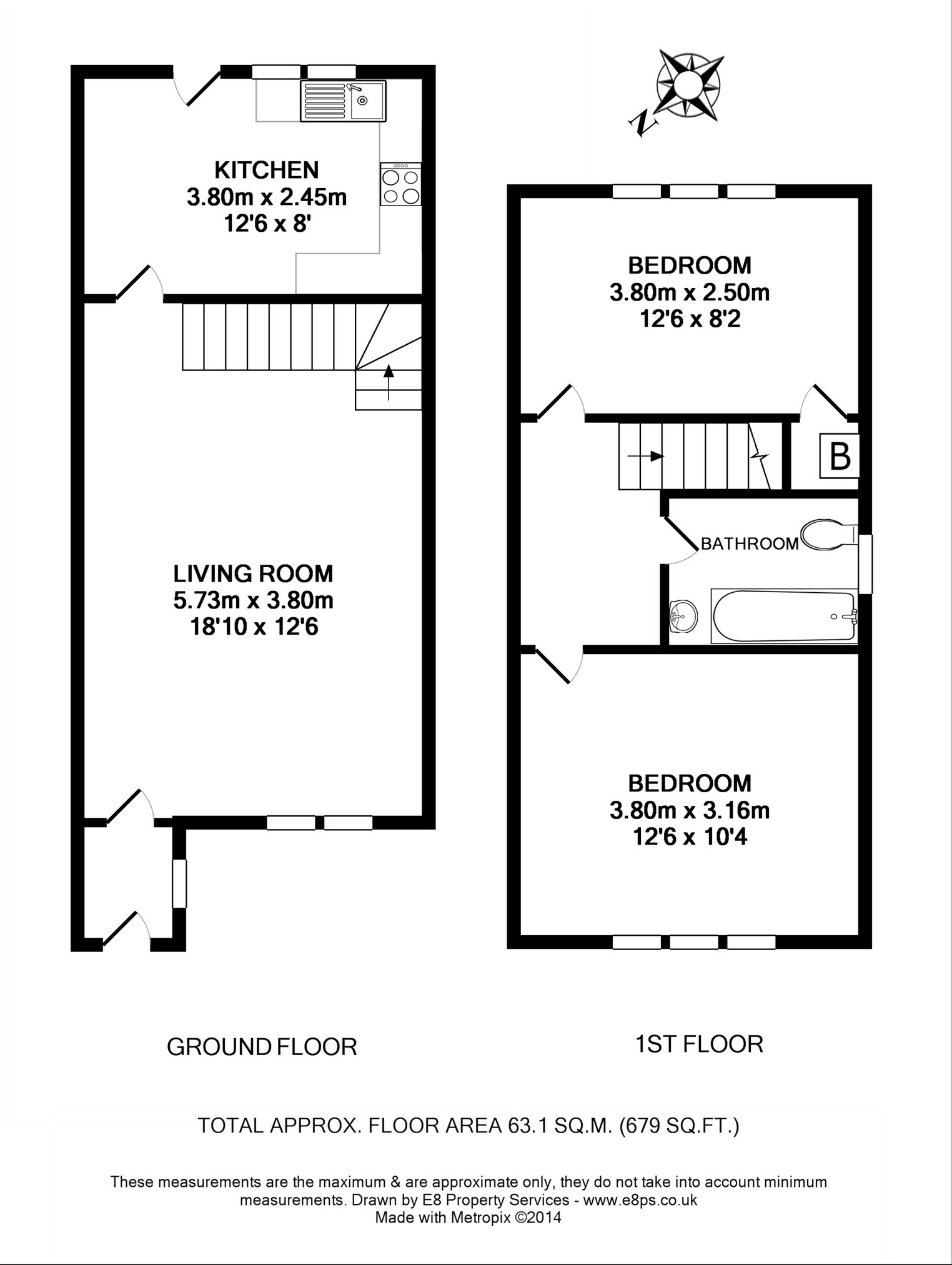 2 Bedrooms End terrace house to rent in Great Close Road, Yarnton, Kidlington OX5